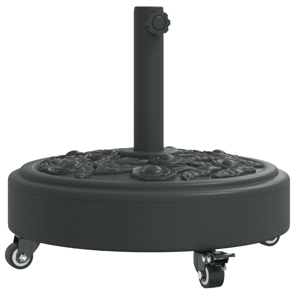 Base de parasol avec roues pour mâts ø38 / 48 mm 27 kg rond
