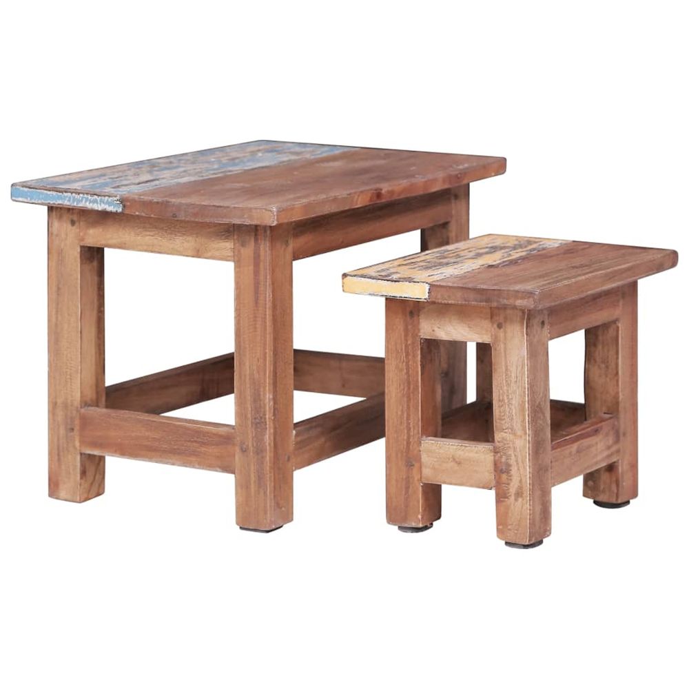 Tables gigognes Bois de rÃ©cupÃ©ration massif