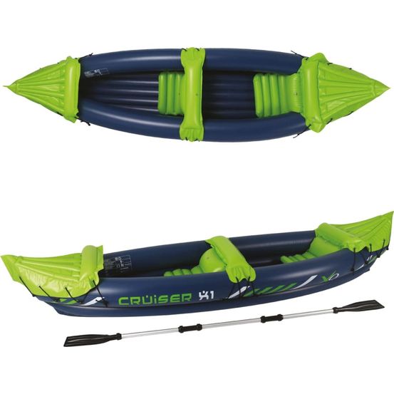 Kayak cruiser x1 325x81x53 cm bleu et vert