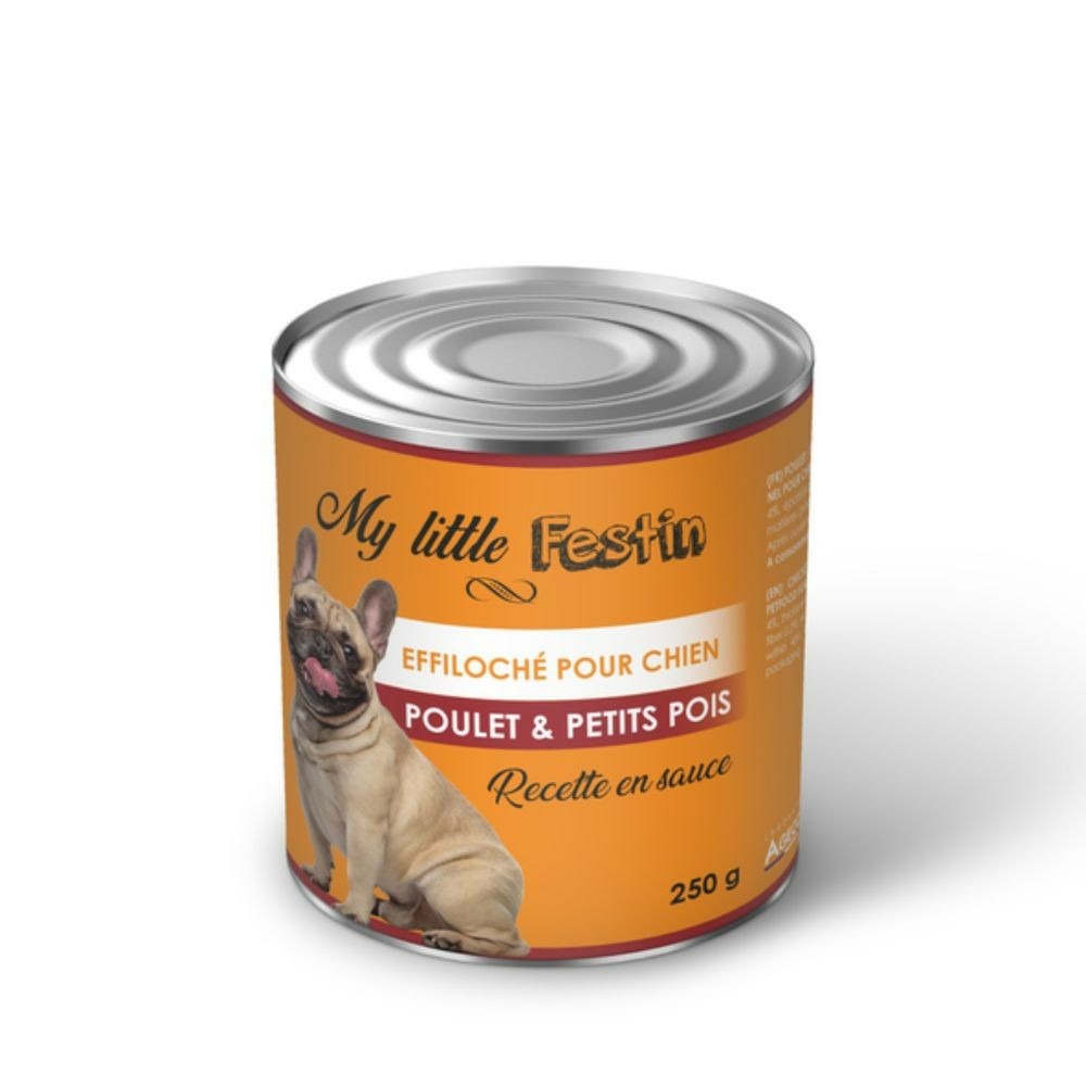 My little festin - pâtée chien poulet / pois 250 g