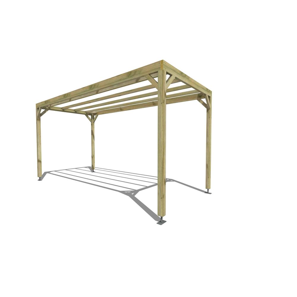 Pergola bois • 2m x 5m • indépendante • sens profondeur • livraison comprise