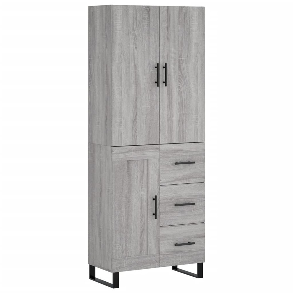 Buffet bahut commode armoire meuble de rangement organisateur cuisine salle de séjour salon haut sonoma 69,5 x 34 x 180 cm bo