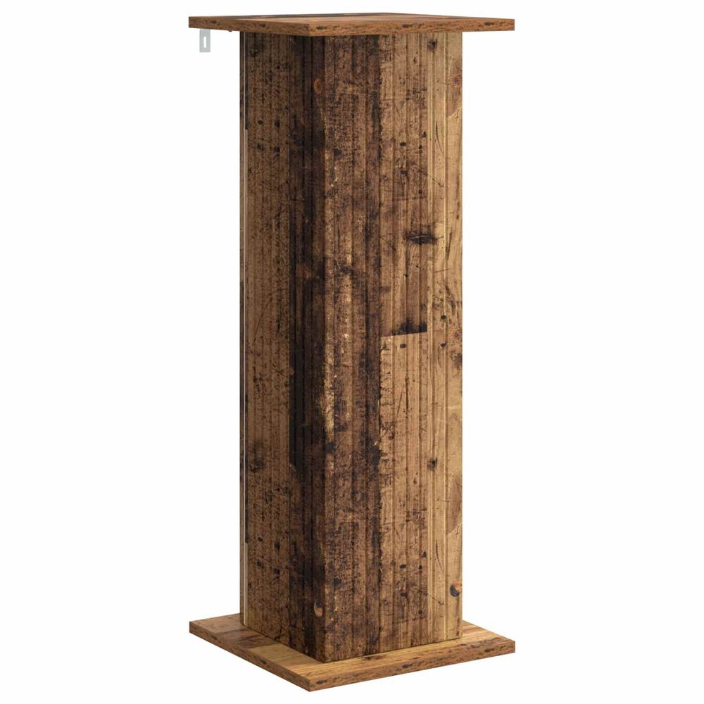 Support de plante bois ancien 30,5 x 30 x 80,5 cm