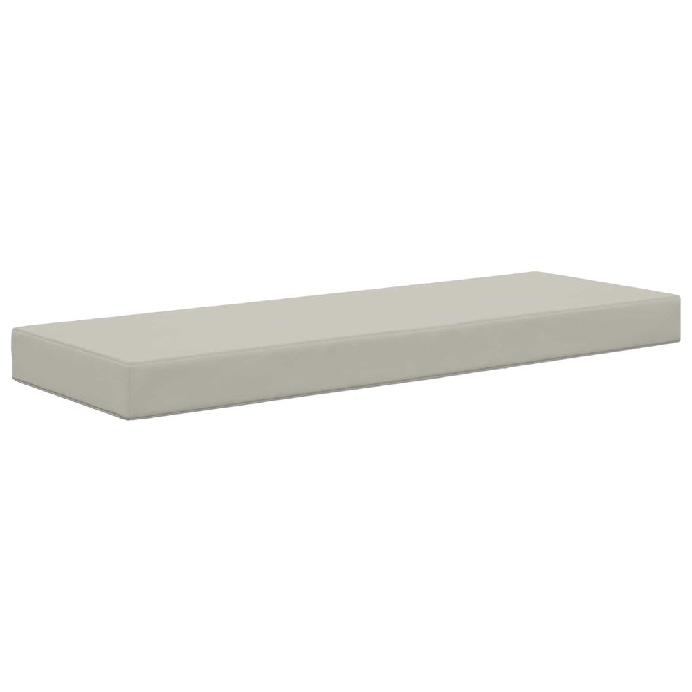 Coussin de siège d'extérieur 100 % polyester gris