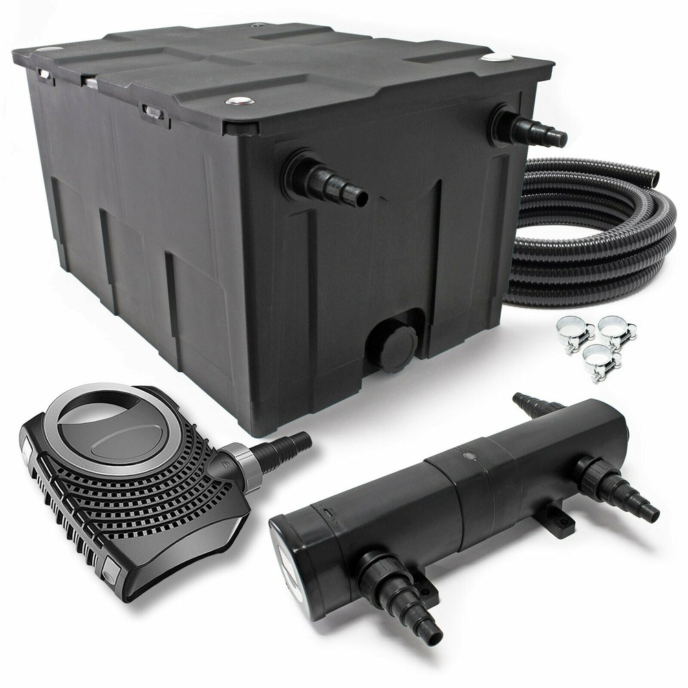Kit set de filtration 24 watts pompe 12000 litres par heure tuyau 10 m