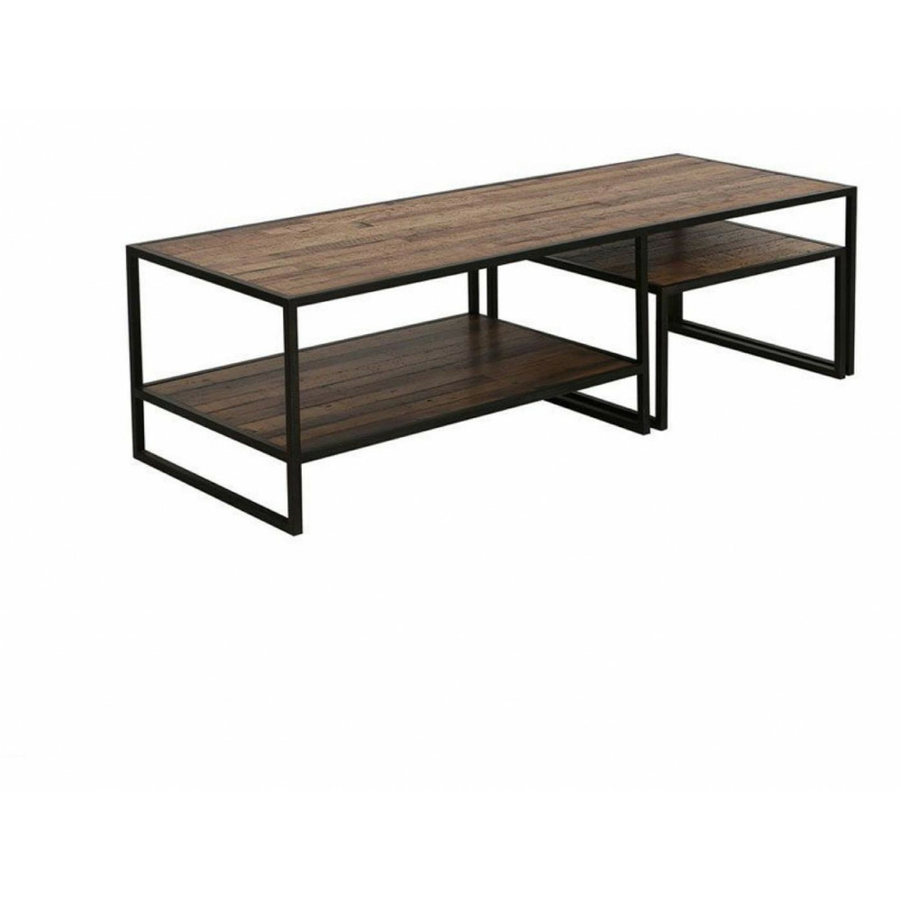 Tables basses gigognes mdf marron - manufacture interior's