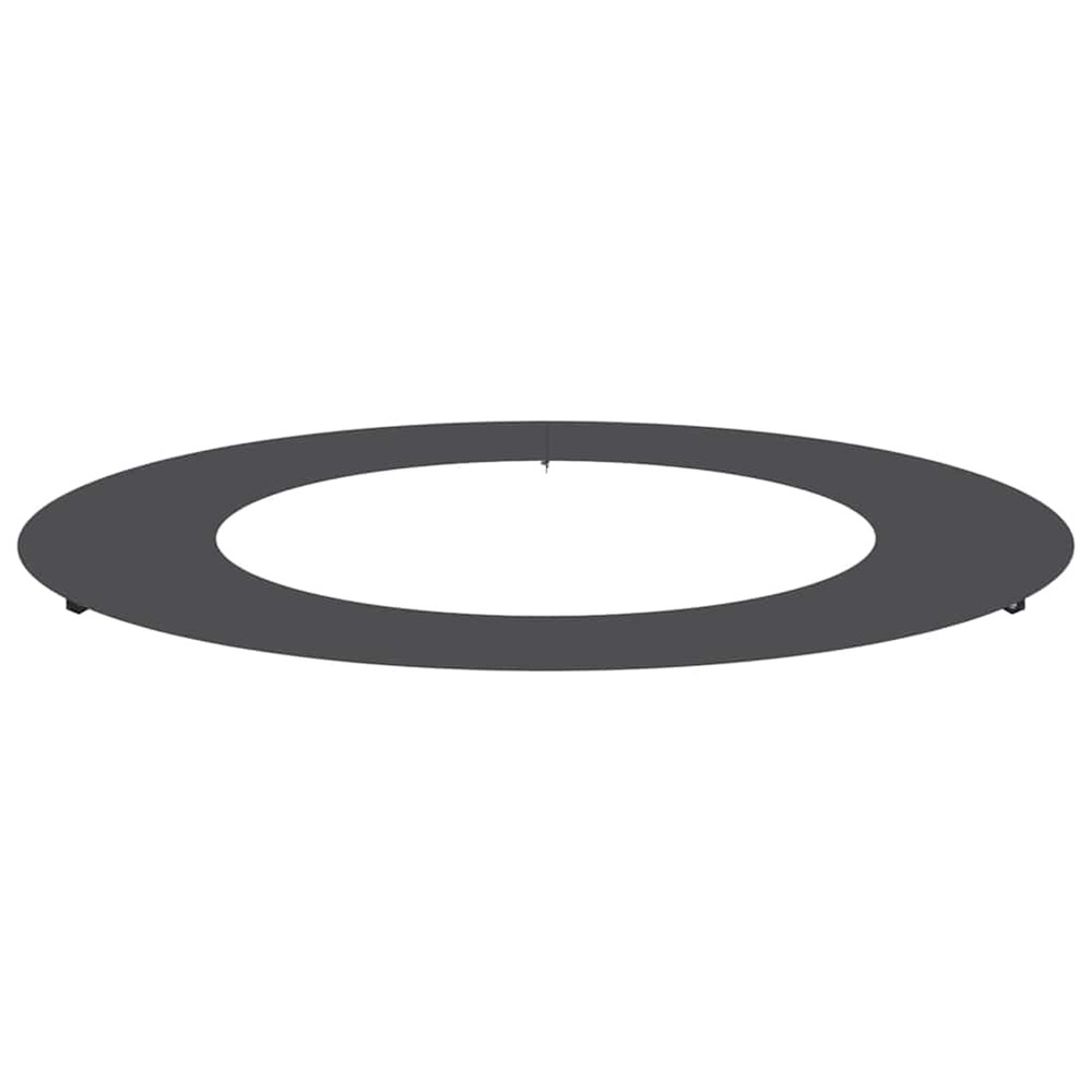 Adapté pour anneau d'arbre plat noir ø50 / 80 cm acier