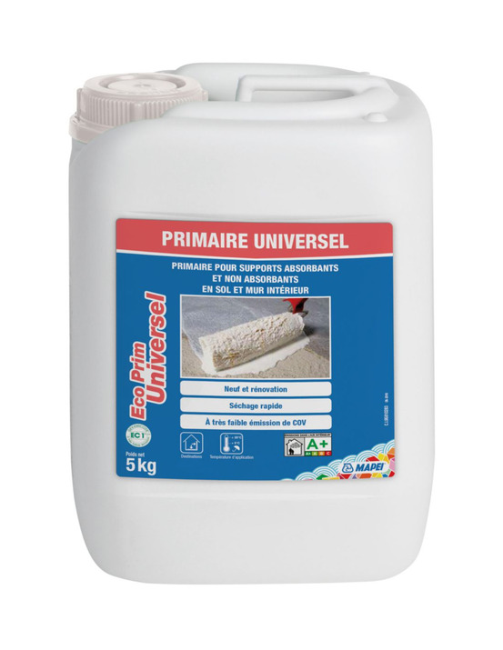 Primaire d'adhérence universel eco prim pour tous types de supports 5kg - mapei