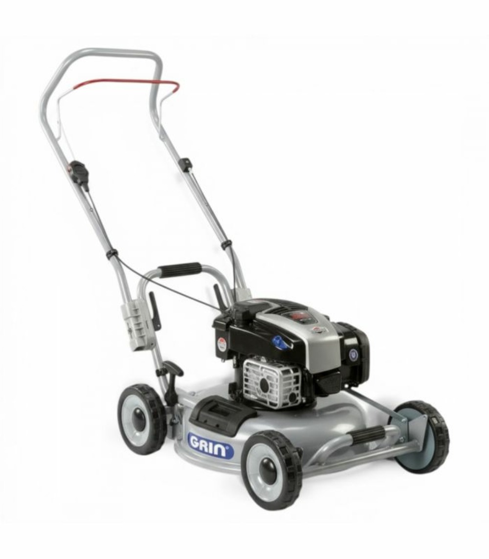 Tondeuse thermique 46cm, mulching pulvérisateur sans bac, démarrage électrique - grin hm46-instart