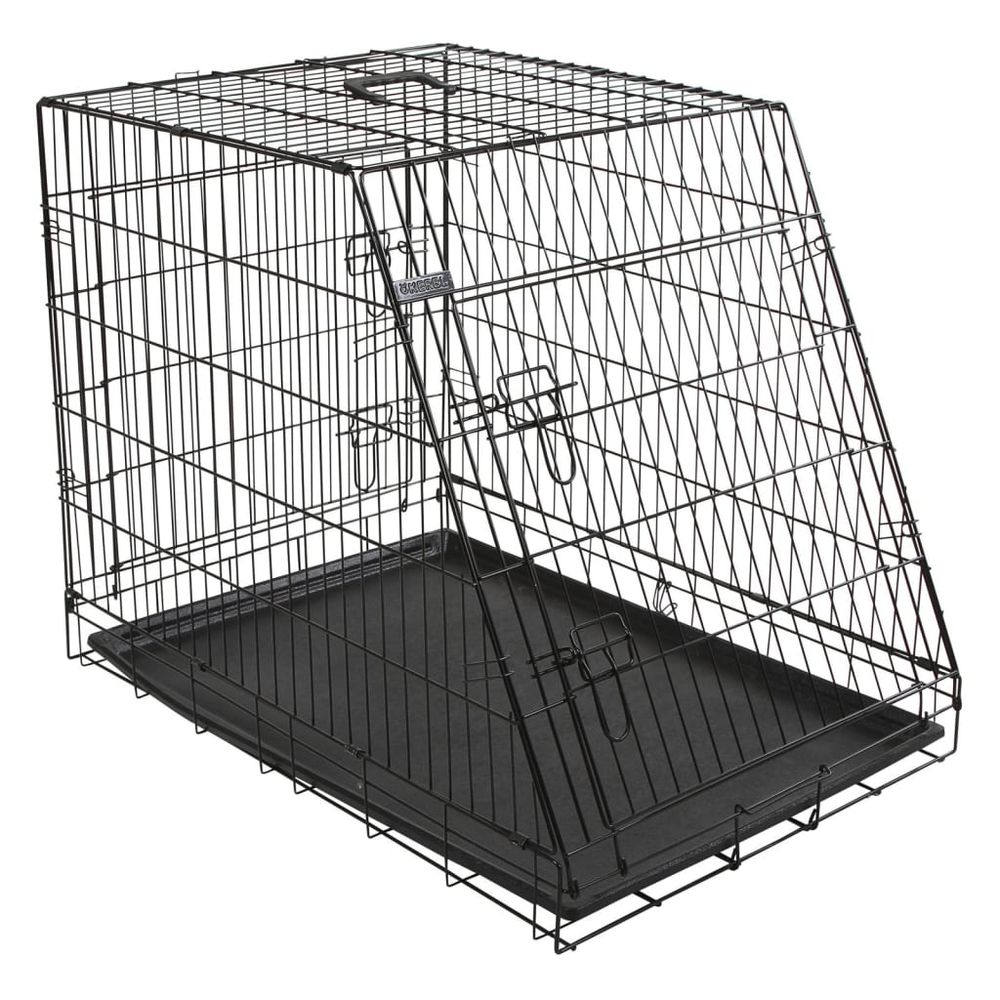 Cage pour chien 92x63x74 cm noir