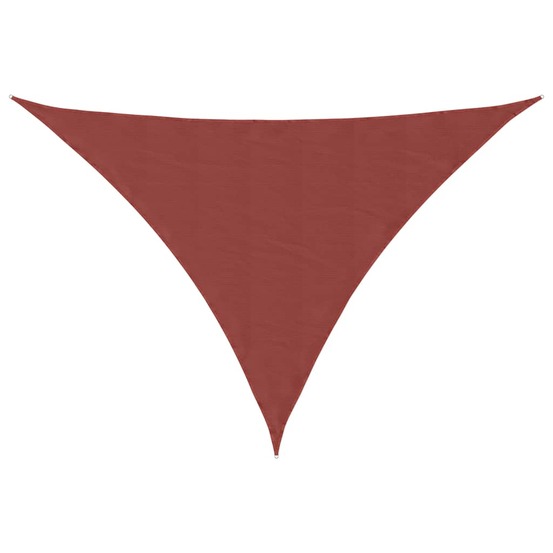 Voile de parasol tissu oxford triangulaire 3x4x4 m terre cuite
