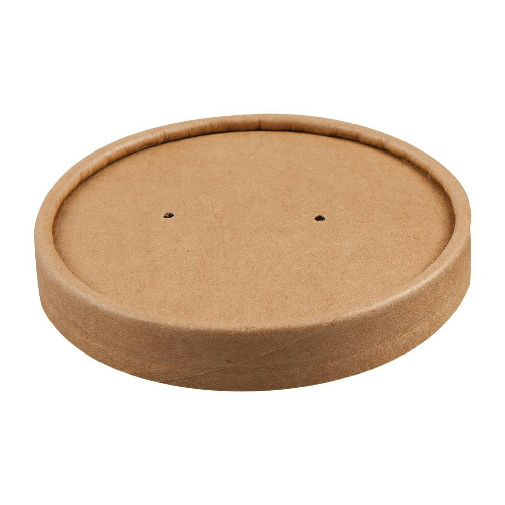 Couvercle pour bol à soupe kraft recyclable 225 ml et 350 ml - lot de 500 -col colpac
