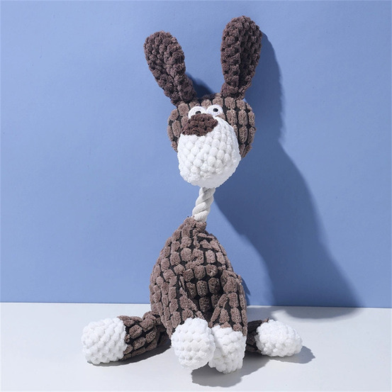 Dtopbuyage jouet à mâcher en peluche d'âne pour chien