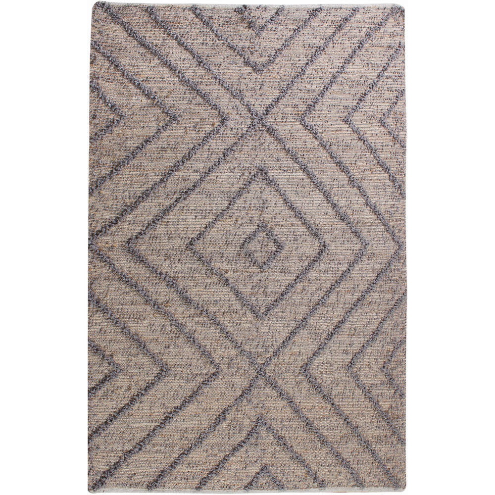 Tapis en jute grise worgan 230 x 160 cm