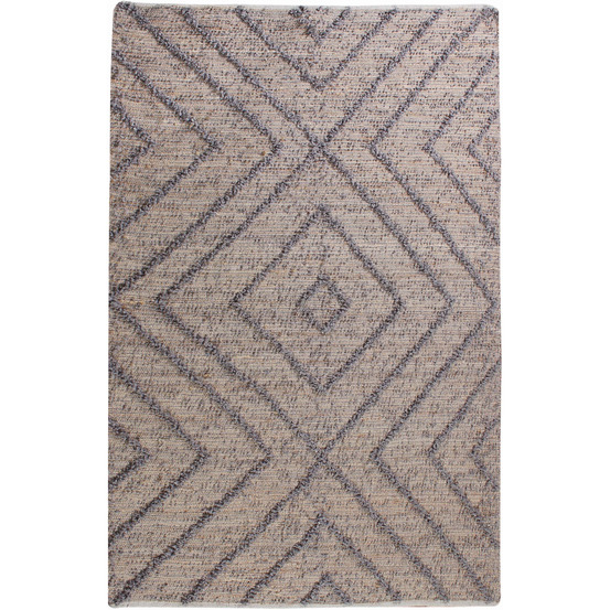 Tapis en jute grise worgan 230 x 160 cm