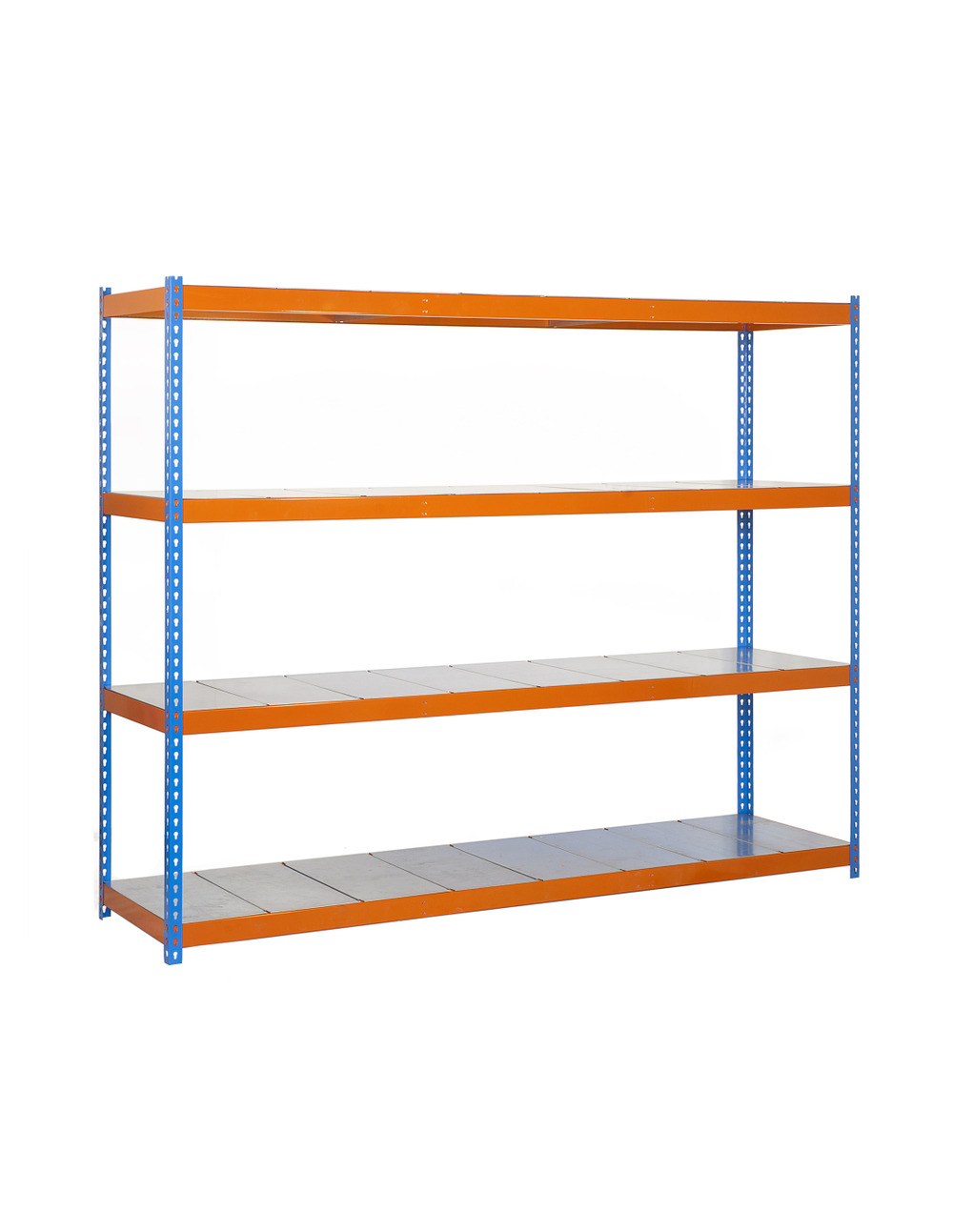 Etagère sans vis simonforte 1506-4 metal bleu/orang/galva bleu/orange/galva 2000x1500x600 - simonrack