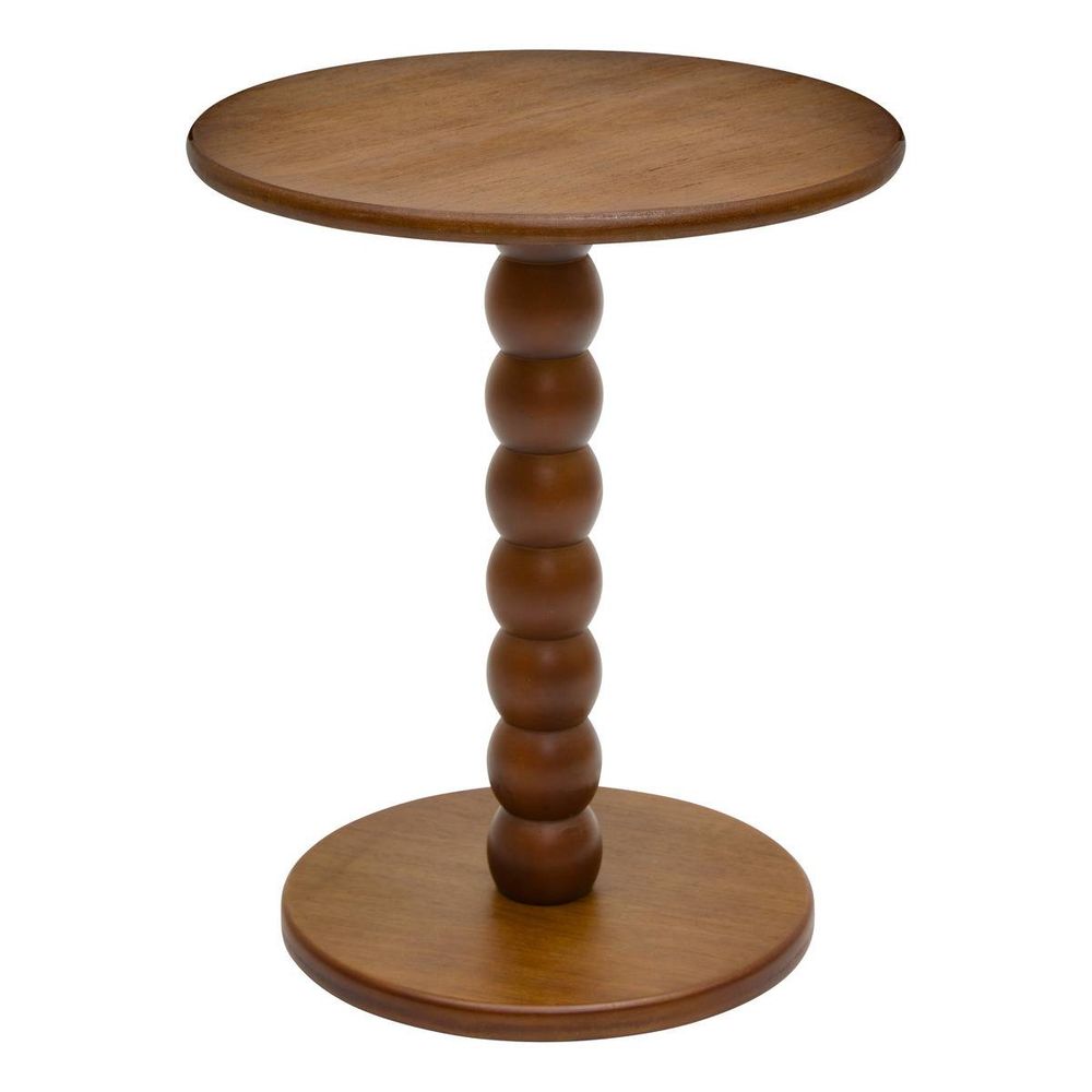 Table d'appoint chamlo ronde d.38cm marron
