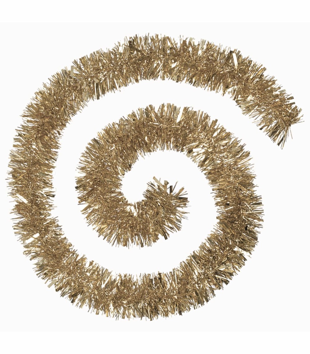 Guirlande de noël large 10 cm or longueur 2 mètres