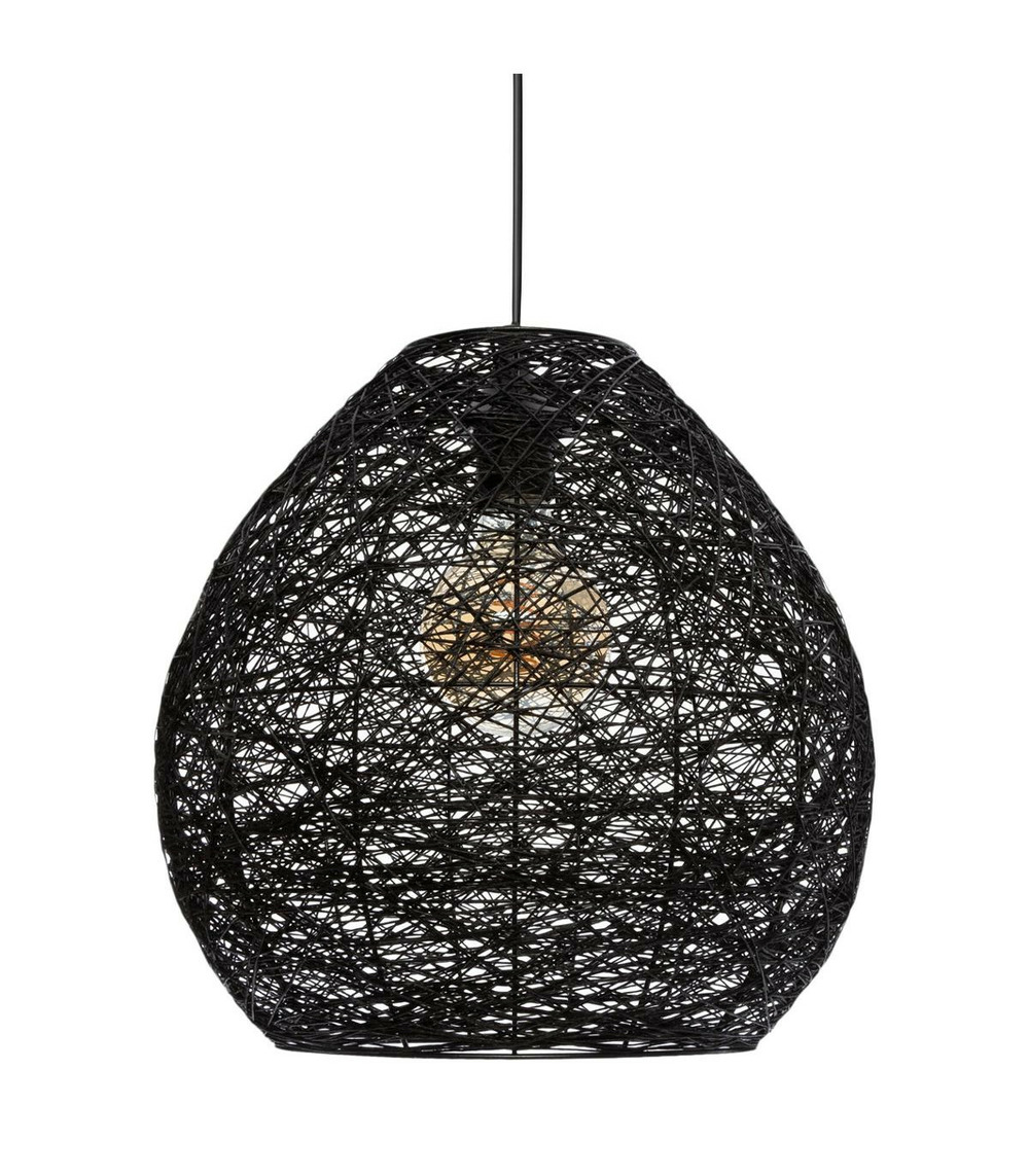 Luminaire suspension noire d 34 cm