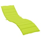 Coussin de chaise longue vert vif 200x70x3 cm tissu oxford