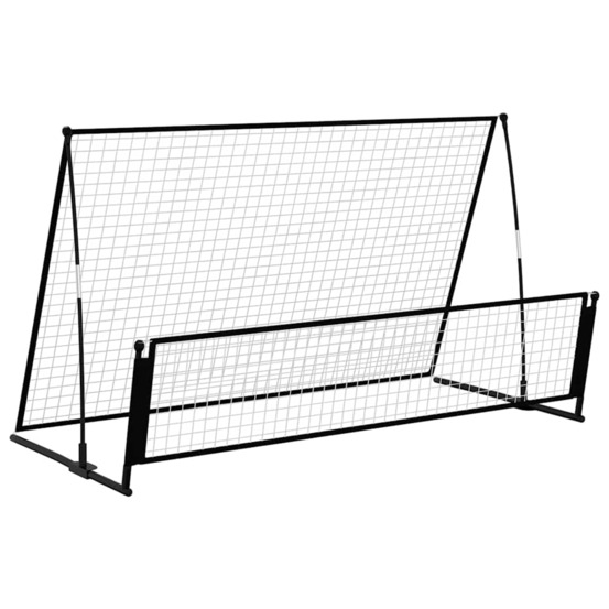 But de football de rebondissement 2 en 1 202x104x120 cm acier