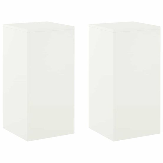 Support de plante 2 pcs blanc 30 x 30 x 60 cm acier