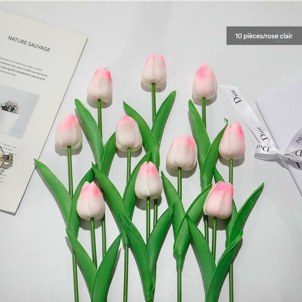 Bouquet de 10 tulipes artificielles dtopbuyage