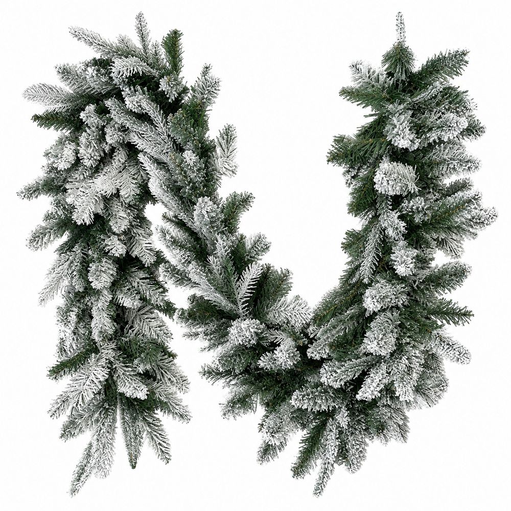 Guirlande de noël artificielle enneigée 180 cm - frosted - little grove