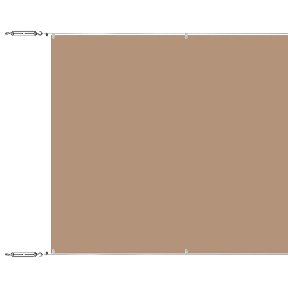 Auvent vertical taupe 60x1200 cm tissu oxford