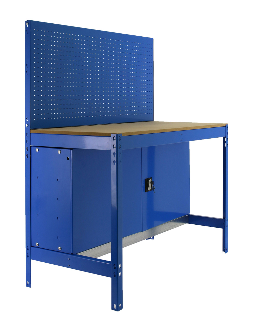 Etabli simonwork bt2 cabinet 900 bleu/bois bleu/bois 1445x910x610 - simonrack