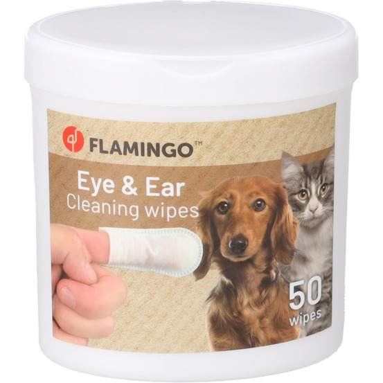Lingettes de soin pour yeux et oreilles reini 50 doigts pour chat et chien