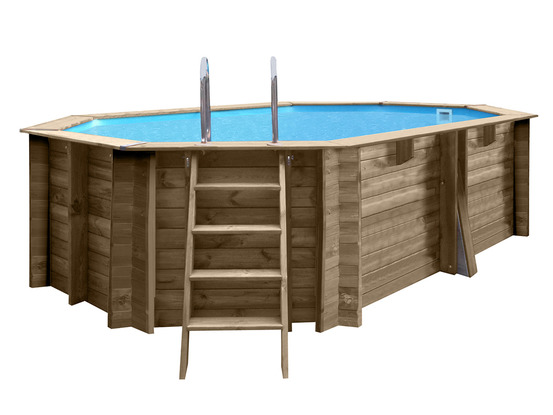 Piscine bois nade 2 4,36 x 3,36 x 1,17 m