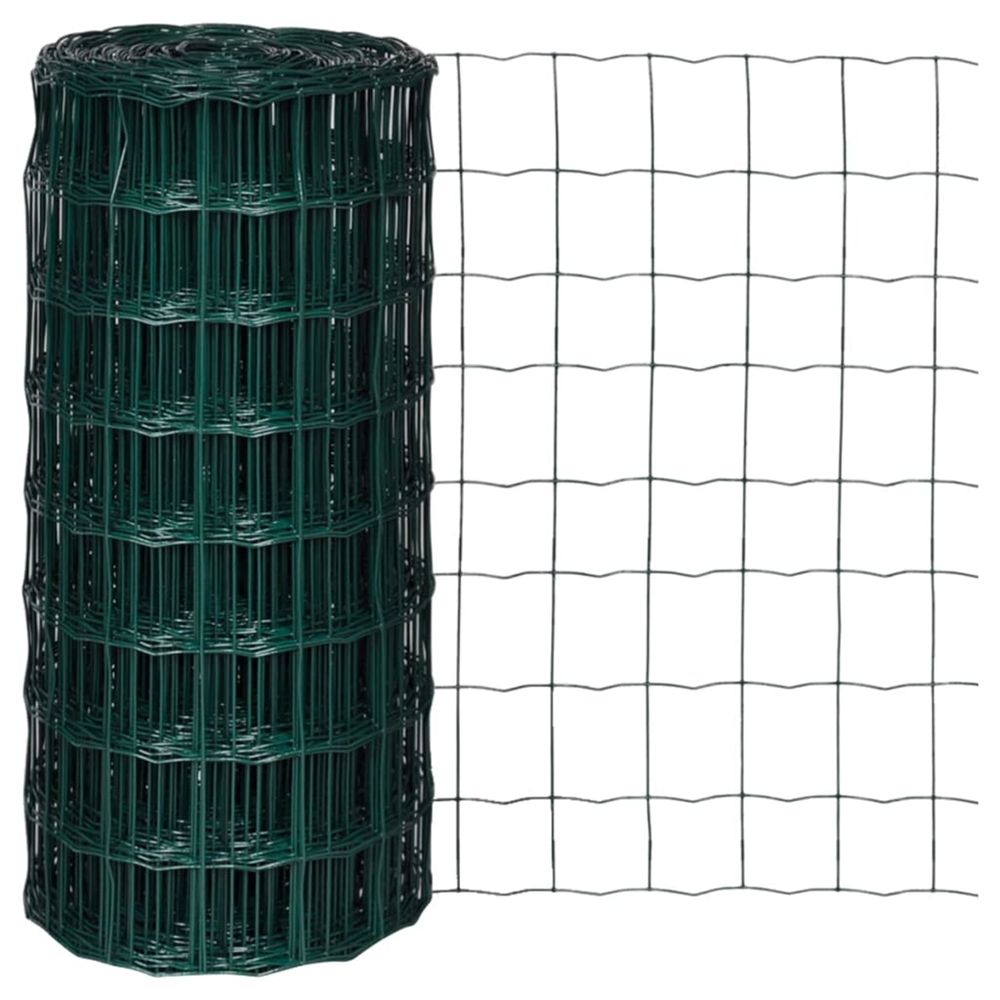 Panneaux de clôture fer revêtu de pvc vert