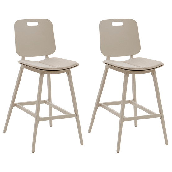 Lot de 2 chaises hautes de jardin