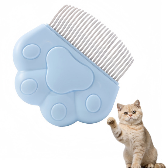 Peigne pour chat animal de compagnie bleu