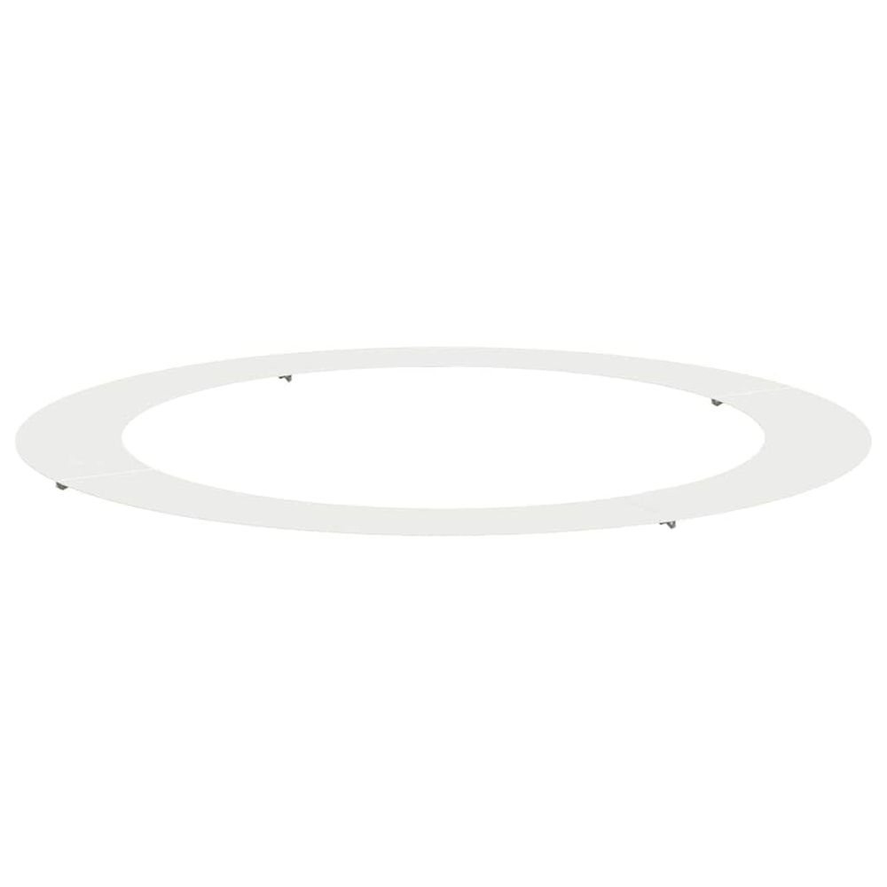 Adapté pour anneau d'arbre plat blanc ø90/120 cm acier
