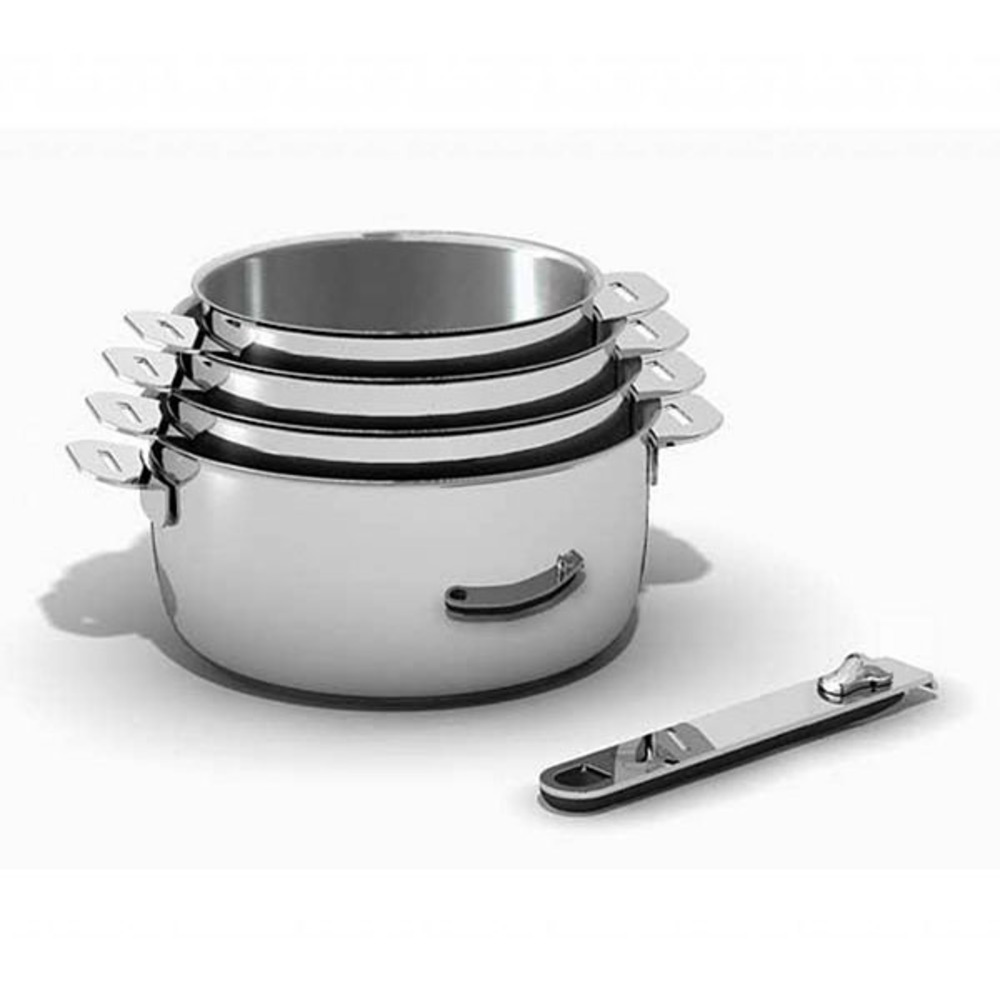 Série de 4 casseroles inox 14/16/18/20cm - 12566964
