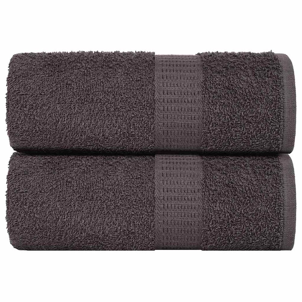 Gants de toilette frogn 2 pcs anthracite 15x21 cm 360 g/m²