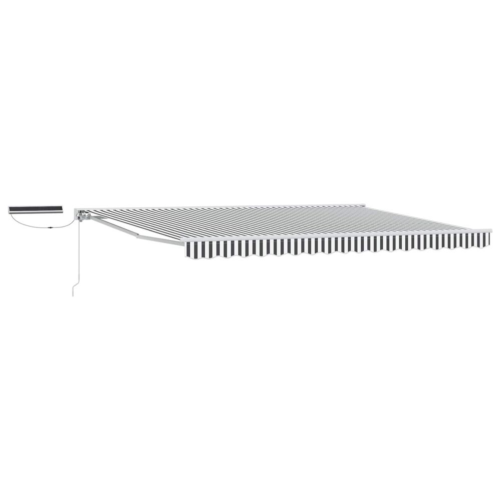 Auvent rétractable électrique anthracite et blanc 4 × 3,5 m