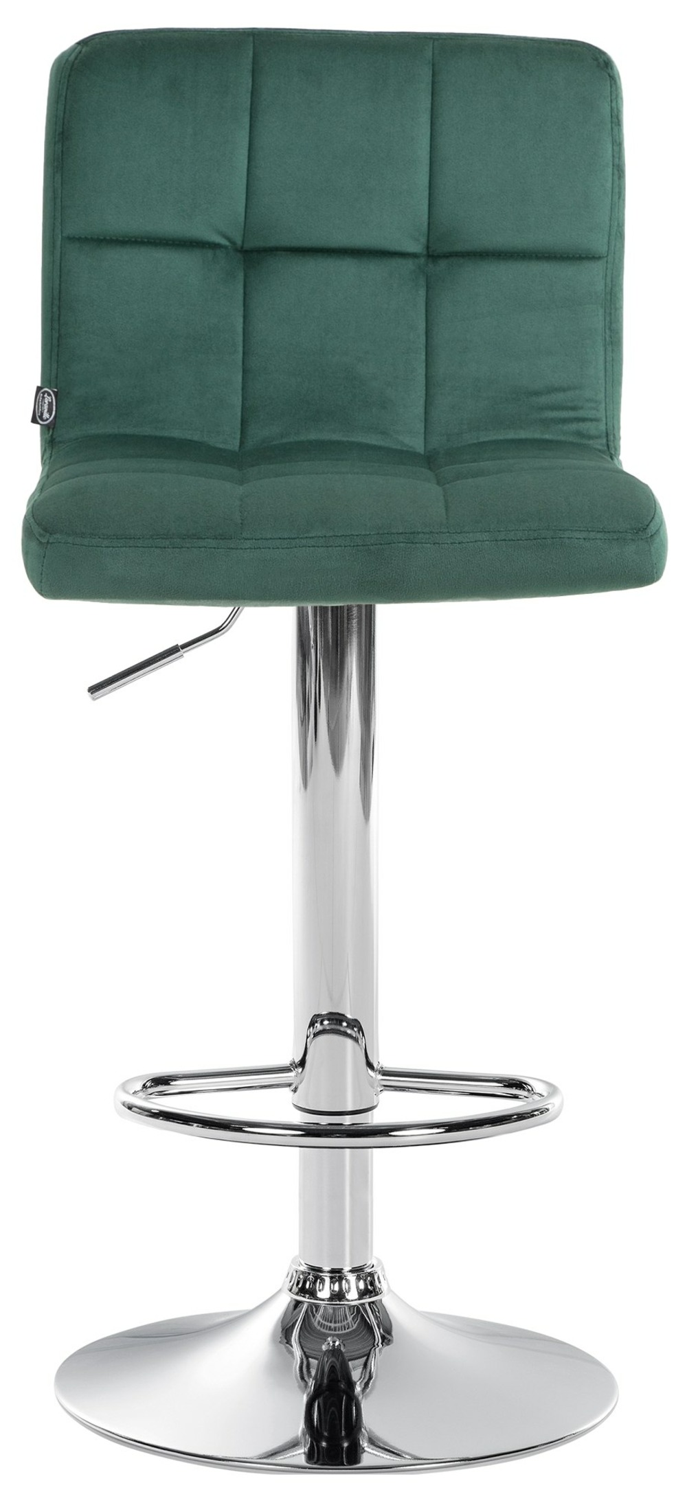 Tabouret de bar peru velours chrome