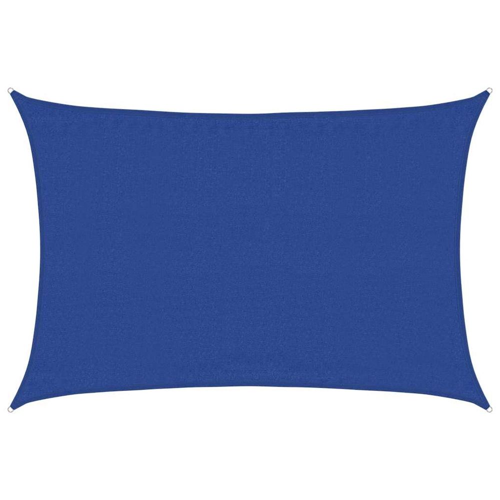 Voile d'ombrage 160 g/m² rectangulaire bleu 3,5x5 m pehd