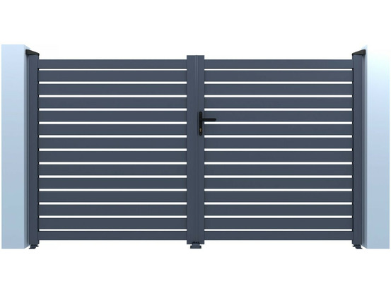 Portail aluminium semi ajouré