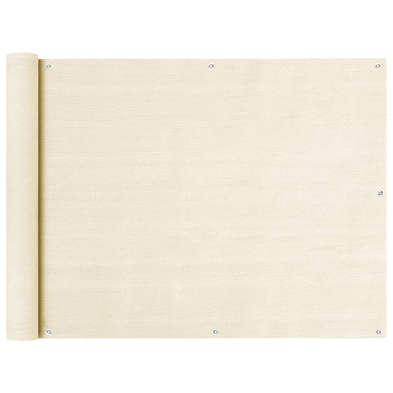 Écran de balcon crème 90x300 cm pehd