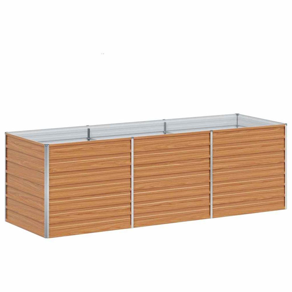 Jardinière d'extérieur surélevée marron clair 240 x 80 x 77 cm