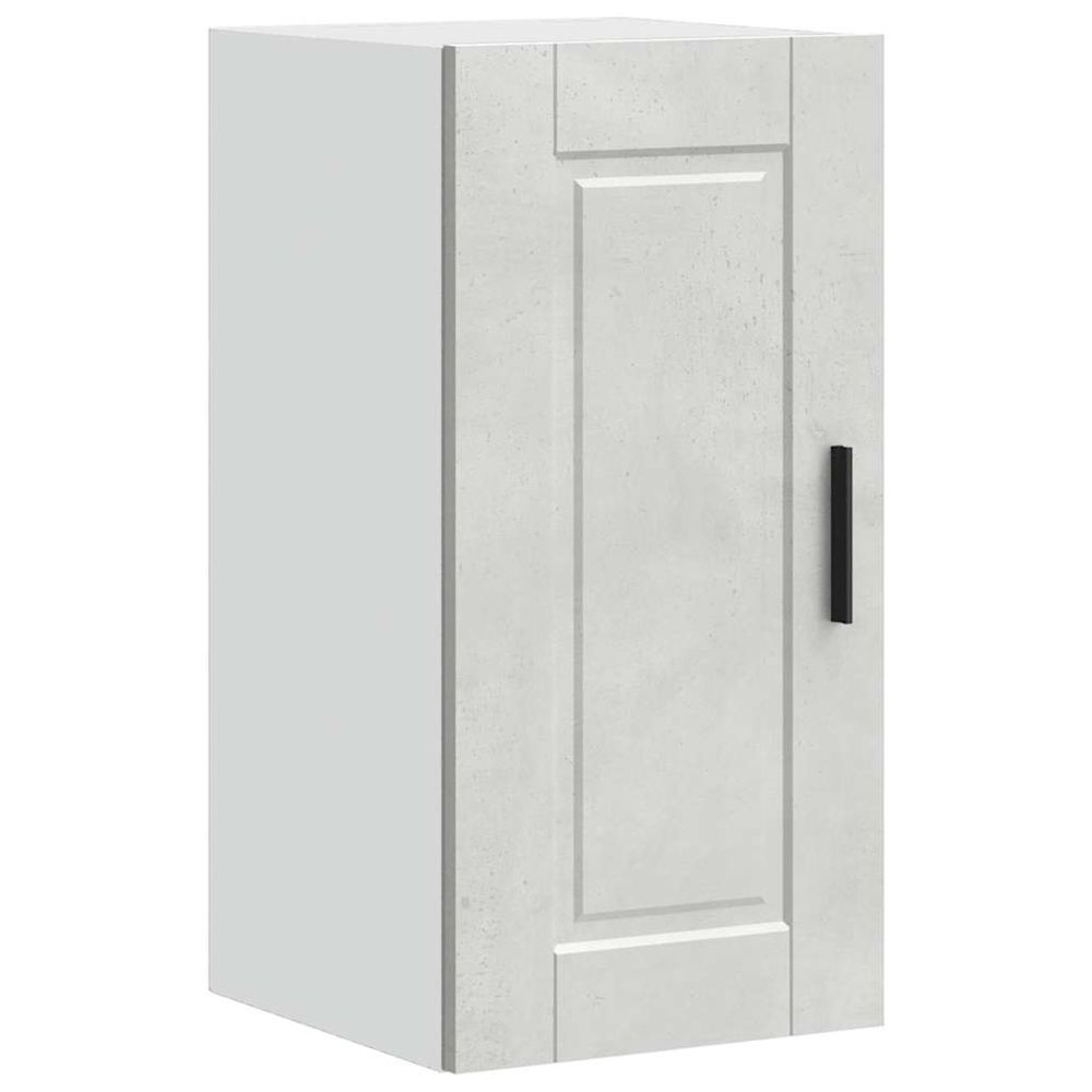 Armoire murale de cuisine porto gris béton bois d'ingénierie