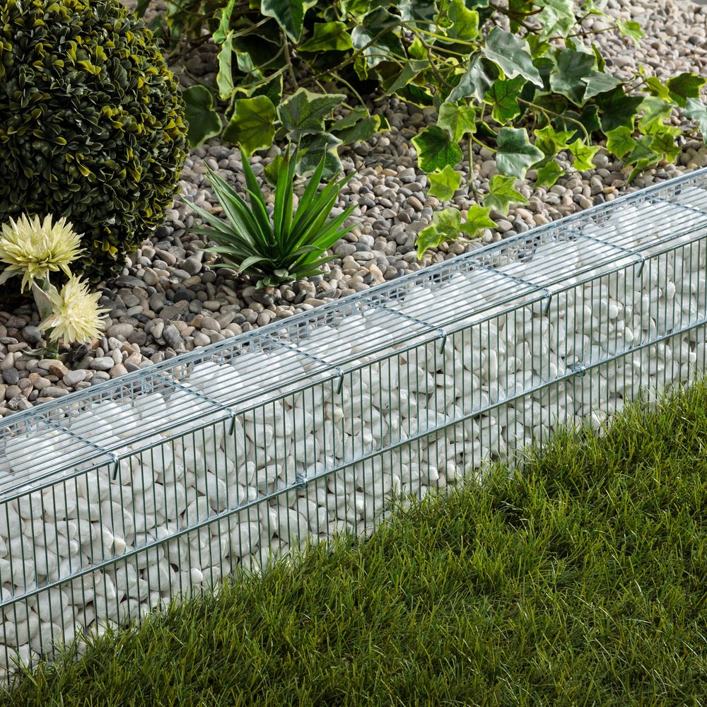 Bordure gabion prêt à remplir 80x10x15 cm - vendu vide (à l'unité) - ro'ma nature