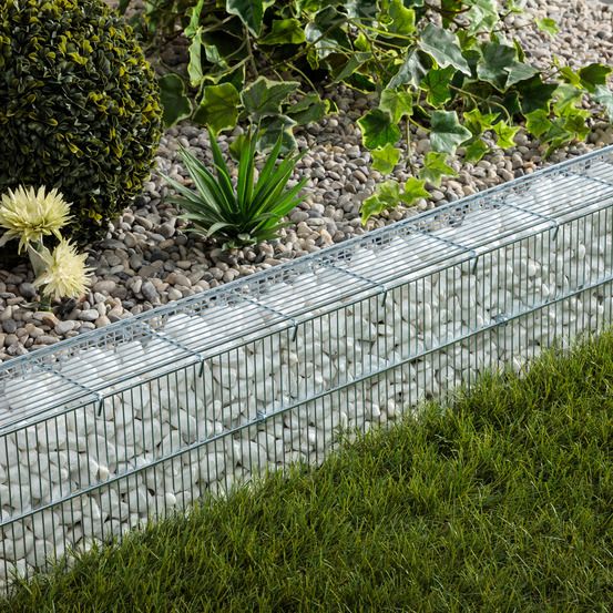 Bordure gabion prêt à remplir 80x10x15 cm - vendu vide (à l'unité) - ro'ma nature