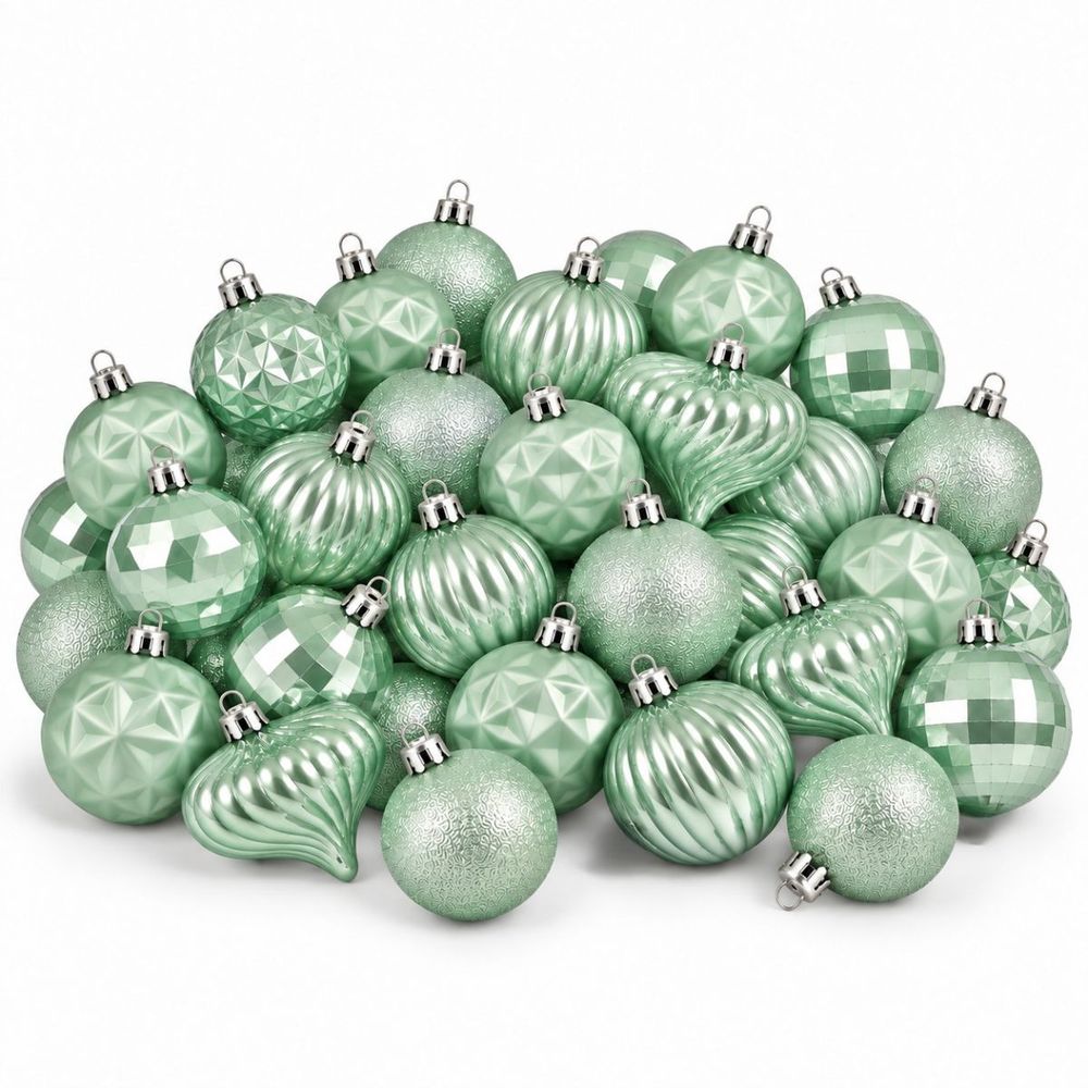 Babe de noël memike249/00223 set de 40 h6x6cm - vert