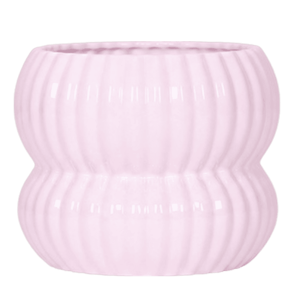 Cache-pot horizon rose clair - ø12 cm x h12,5 cm