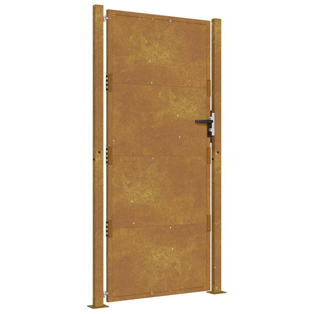 Portail de jardin 100x200 cm en acier corten